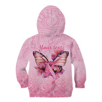 Faith Hope Love Butterfly Ribbon Personalised Kid Hoodie