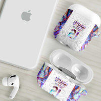 Custom New Zealand Aotearoa AirPods Case Pink Maori Paua Shell Indigenous - Polynesian Pride