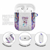 Custom New Zealand Aotearoa AirPods Case Pink Maori Paua Shell Indigenous - Polynesian Pride