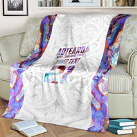 Custom New Zealand Aotearoa Blanket Pink Maori Paua Shell Indigenous - Polynesian Pride