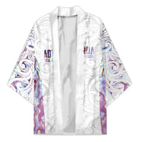 Custom New Zealand Aotearoa Kimono Pink Maori Paua Shell Indigenous - Polynesian Pride
