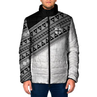 2026 Autumn Rugby Nations Fiji Custom Padded Jacket Fijian Tapa Tribal Lauhala Inspired LT9 Men Black - Polynesian Pride