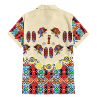 Papua Batik Motif Bird Of Paradise and Native Papuan Shield Family Matching Mermaid Dress and Hawaiian Shirt LT9 - Polynesian Pride