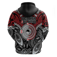 Aotearoa and Australia Hoodie New Zealand Honour The Treaty Ake!Ake!Ake!