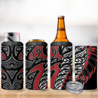 Koru Fern New Zealand 4 in 1 Can Cooler Tumbler Maori Tribal Pattern