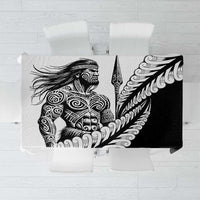 Koru Fern New Zealand Maori Tribal Warrior Tablecloth LT9 Black - Polynesian Pride