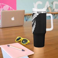 Koru Fern New Zealand Maori Tribal Warrior Tumbler With Handle