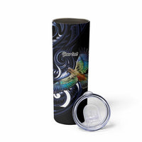 New Zealand Kea Bird Personalised Skinny Tumbler Maori Tribal Koru Art LT9 - Polynesian Pride