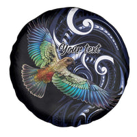 New Zealand Kea Bird Personalised Spare Tire Cover Maori Tribal Koru Art