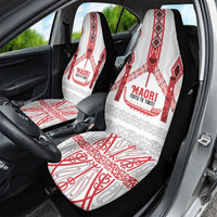 Toitu Te Tiriti Waitangi Car Seat Cover White Wharenui House - Polynesian Pride