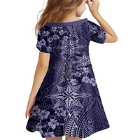 Vintage Tonga Tribal Ngatu Pattern Family Matching Short Sleeve Bodycon Dress and Hawaiian Shirt With Pacific Floral Pink Art LT9 - Polynesian Pride
