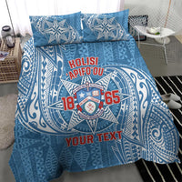 Personalised Tonga Apifo'ou College Bedding Set Since 1865 Special Kupesi Pattern