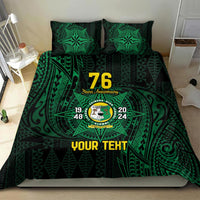 Personalised Tonga Liahona High School 76th Anniversary Bedding Set Special Kupesi Pattern