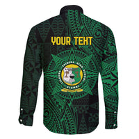 Personalised Tonga Liahona High School 76th Anniversary Family Matching Mermaid Dress and Hawaiian Shirt Special Kupesi Pattern