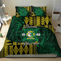 Personalised Tonga Liahona High School Bedding Set Since 1948 Special Kupesi Pattern