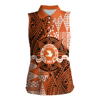 Personalised Tonga Tailulu College Women Sleeveless Polo Shirt Since 1967 Special Kupesi Pattern Version 2