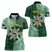 Personalised Tonga Takuilau College Women Polo Shirt Since 1975 Special Kupesi Pattern