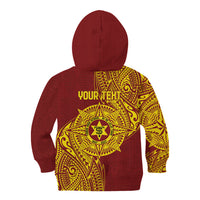 Personalised Tonga High School 77th Anniversary Kid Hoodie Special Kupesi Pattern LT9 - Polynesian Pride