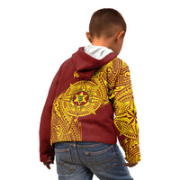 Personalised Tonga High School 77th Anniversary Kid Hoodie Special Kupesi Pattern LT9 - Polynesian Pride