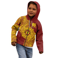 Personalised Tonga High School 77th Anniversary Kid Hoodie Special Kupesi Pattern LT9 - Polynesian Pride