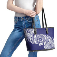 Personalised Tonga Tupou College Tolo 158th Anniversary Leather Tote Bag Special Kupesi Pattern LT9