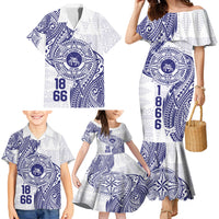 Personalised Tonga Tupou College Tolo Family Matching Mermaid Dress and Hawaiian Shirt Since 1866 Special Kupesi Pattern