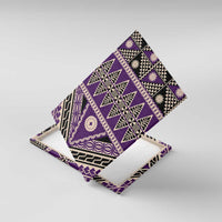 Vintage Bula Fiji Canvas Wall Art Purple Tapa Masi Motif