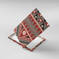 Vintage Bula Fiji Canvas Wall Art Red Tapa Masi Motif