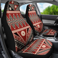 Vintage Bula Fiji Car Seat Cover Red Tapa Masi Motif