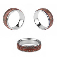 Vintage Bula Fiji Classic Ring Red Tapa Motif Fiji Masi Tribal - Polynesian Pride