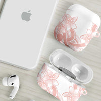 Polynesian Tribal Plumeria Lotu Tamaiti AirPods Case Pastel Blush - Polynesian Pride