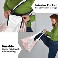 Polynesian Tribal Plumeria Lotu Tamaiti Grocery Bag Pastel Blush - Polynesian Pride