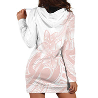 Polynesian Tribal Plumeria Lotu Tamaiti Hoodie Dress Pastel Blush - Polynesian Pride