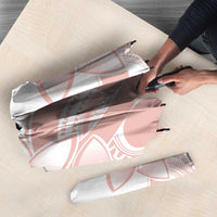 Polynesian Tribal Plumeria Lotu Tamaiti Umbrella Pastel Blush - Polynesian Pride