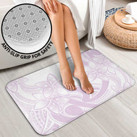 Polynesian Tribal Plumeria Lotu Tamaiti Bathroom Set Pastel Mauve - Polynesian Pride