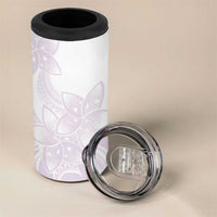 Polynesian Tribal Plumeria Lotu Tamaiti 4 in 1 Can Cooler Tumbler Pastel Mauve - Polynesian Pride
