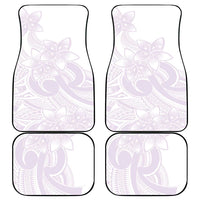 Polynesian Tribal Plumeria Lotu Tamaiti Car Mats Pastel Mauve - Polynesian Pride