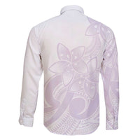 Polynesian Tribal Plumeria Lotu Tamaiti Family Matching Short Sleeve Bodycon Dress and Hawaiian Shirt Pastel Mauve LT9 - Polynesian Pride
