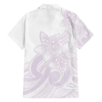 Polynesian Tribal Plumeria Lotu Tamaiti Hawaiian Shirt Pastel Mauve - Polynesian Pride