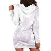 Polynesian Tribal Plumeria Lotu Tamaiti Hoodie Dress Pastel Mauve - Polynesian Pride