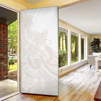 Polynesian Tribal Plumeria Lotu Tamaiti Door Cover Pastel Nude - Polynesian Pride