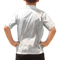 Polynesian Tribal Plumeria Lotu Tamaiti Family Matching Tank Maxi Dress and Hawaiian Shirt Pastel Nude - Polynesian Pride