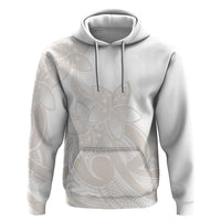 Polynesian Tribal Plumeria Lotu Tamaiti Hoodie Pastel Nude - Polynesian Pride