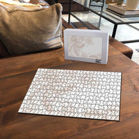 Polynesian Tribal Plumeria Lotu Tamaiti Puzzle Pastel Nude - Polynesian Pride