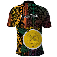 Personalised Shefa Day Polo Shirt Happy June 18 Vanuatu Province