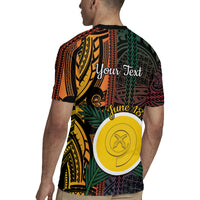 Personalised Shefa Day Rugby Jersey Happy June 18 Vanuatu Province