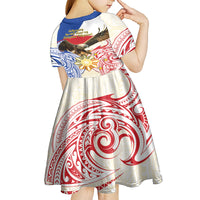 Philippines Independence Day Kid Short Sleeve Dress Pilipinas Eagle 126th Anniversary