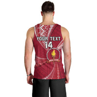 Personalised Tonga Beulah College Men Tank Top Tongan Ngatu Pattern LT14 - Polynesian Pride