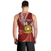 Personalised Tonga Vavau High School Men Tank Top Tongan Ngatu Pattern LT14 - Polynesian Pride