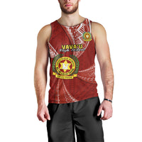 Personalised Tonga Vavau High School Men Tank Top Tongan Ngatu Pattern LT14 - Polynesian Pride